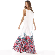 Load image into Gallery viewer, Floral Printed Halterneck Big Hem Maxi Dress