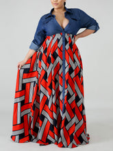 Load image into Gallery viewer, Be the Queen Plus Size Maxi Dress