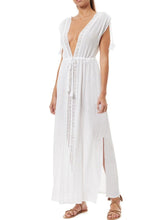 Load image into Gallery viewer, Wrinkle Cloth Lace Beach Maxi Dress