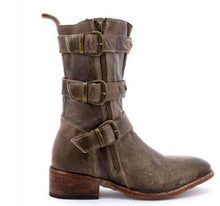 Load image into Gallery viewer, Casual Winter Low Square Heel Knight Mid Boots
