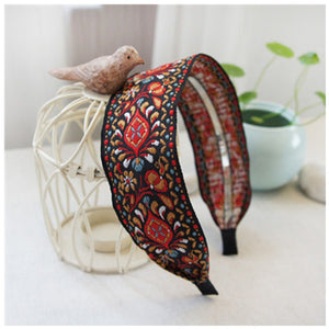 National Embroidery Fabric Hairband  Headband