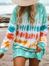 Load image into Gallery viewer, Summer New Tie-dye Printing Casual Women&#39;s Mini Dress