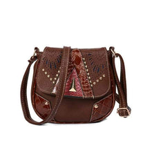 Load image into Gallery viewer, Boho Fashion Mini PU Rivet Shoulder Bag