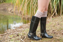 Load image into Gallery viewer, Wool legs leg warp knit Christmas boots over the knee diagonal 8 pattern twist floor socks