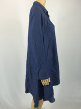 Load image into Gallery viewer, Pocket denim shirt large size women s irregular dress