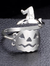 Load image into Gallery viewer, Halloween Witch&#39;s Hat&amp;Broomstick Hollow Rings