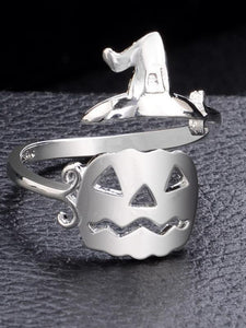 Halloween Witch's Hat&Broomstick Hollow Rings