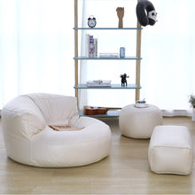Load image into Gallery viewer, Bean Bag Sofa Set Cover No Filler Single Lazy Sofa Chair Recliner Footrest Stool Floor Seat Corner Ottoman Tatami Pouf