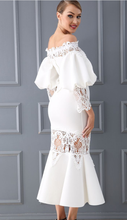 Load image into Gallery viewer, Off Shoulder Mermaid Bodycon Evening Party Midi Dress