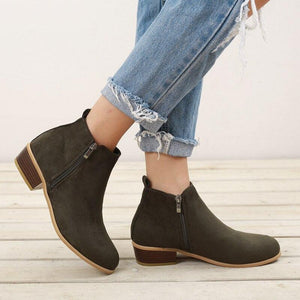 Women Sexy Low Heels Ankle Boots