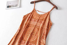 Load image into Gallery viewer, BOHO Inspired Long Boho Dress Sleeveless Straps Summer Dress V-neck Tunic Beach Women Dress