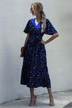 Load image into Gallery viewer, Dot Print V Neck Women Boho Style Summer Beach Long Dress
