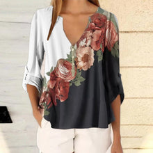 Load image into Gallery viewer, Fashion Flowers Ladies Graphic Plants Floral Print T -shirts