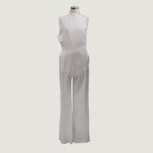 Load image into Gallery viewer, Fashion rompers womens jumpsuit OL Elegant Plain Wide Leg One Shoulder Long Playsuit Jumpsuit combinaison femme