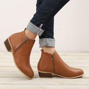 Women Sexy Low Heels Ankle Boots