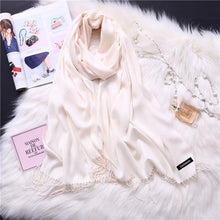 Load image into Gallery viewer, Winter Solid Color Warm Long Imitation Cashmere Shawls Scarf