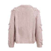 Load image into Gallery viewer, Winter Hairball Knitted Cardigan O Neck Long Sleeve Jumper Sweaters