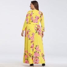 Load image into Gallery viewer, Summer Floral V Neck Clothes for Pregnant Women Printing  Long Sleeve Dress