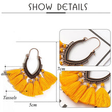 Load image into Gallery viewer, Retro Vintage Boho Bohemian Ethnic Tassel Drop Women Earrings Jewelry Accessories - hiblings