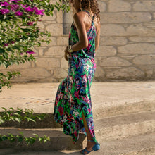 Load image into Gallery viewer, Summer Women Fashion Sexy Causal Elegant Sleeveless Floral Hollow-out Back Maxi Dress