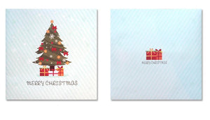3pcs/lot 3D Pop Up Merry Christmas Paper Cards Gift Handmade Colourful Christmas Tree Greeting Cards