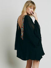 Load image into Gallery viewer, Boho Backless Hippie Loose Summer Beach Mini Dress