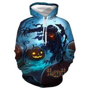 Halloween Horror Witch Pumpkin Lamp 3D Printing Unisex Sweatshirt Hoodie Baseball Uniform Cosplay costume