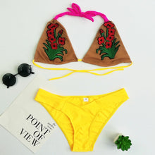 Load image into Gallery viewer, Bikini Women Halter Bikini Split Body Swimsuit Beachwear Suit Beach swimwear