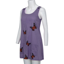 Load image into Gallery viewer, Summer Sleeveless Floral Butterfly Knee Above Casual Loose Mini Dress