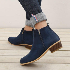 Women Sexy Low Heels Ankle Boots