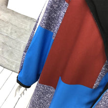 Load image into Gallery viewer, Women Autumn Winter Woollen Coat Long Sleeve Turn-Down Collar Oversize Polyester Outwear Jacket Elegant Loose Overcoats Femenino