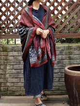 Load image into Gallery viewer, Vintage Pattern Comfortable Cotton Ethnic Style Big Scarf Shawl