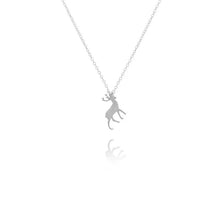 Load image into Gallery viewer, 12pc/lot free ship N36-027 lovely animal stainless steel jewelry small size David s deer charm necklace