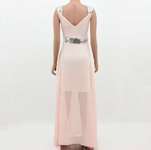 Load image into Gallery viewer, Sweet Heart Sequin Pleated Bodice Chiffon Evening Dress