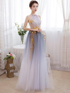 Embroidered Fashion Elegant Dress Banquet Dress Evening Dress Long Section