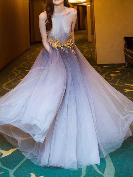 Embroidered Fashion Elegant Dress Banquet Dress Evening Dress Long Section