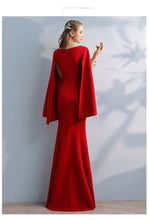 Load image into Gallery viewer, Solid Color Slim Bodycon Temperament Long Skirt Fishtail Long Elegant Evening Dress Banquet Dress