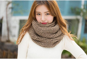Solid Color Fashion 10 Colors Knitting Cape Scarf