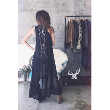 Load image into Gallery viewer, Delicate embroidery beaded V-backless dress skirt