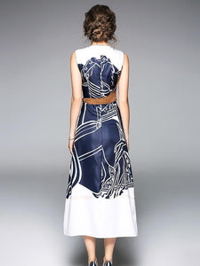 Stylish Selection Printed Sleeveless Maxi Dress