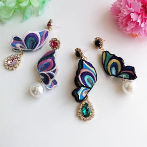 Fashion Butterfly retro earrings handcrafted wrap jewelry for party