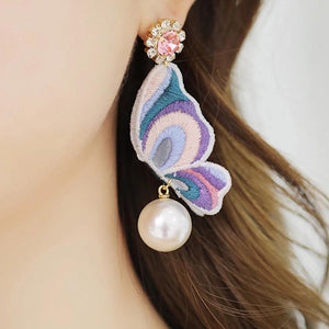 Fashion Butterfly retro earrings handcrafted wrap jewelry for party