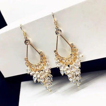 Load image into Gallery viewer, Mystic Water Drops Tassel Shinning Earrings