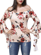Load image into Gallery viewer, Sexy horn with a shoulder print slim long-sleeved shirt