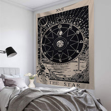 Load image into Gallery viewer, Mandala Tapestry Tarot Card  Wall Hanging Astrology Divination Witchcraft Room Decor Bedspread Throw Cover Sun Moon Wall Decor