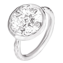 Load image into Gallery viewer, Vintage Compass Gold Silver Coin Rings Boho Finger Round Jewelry