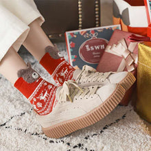 Load image into Gallery viewer, Autumn and winter new product red Christmas socks gift box cartoon cute medium tube socks female cotton socks Christmas socks boxed