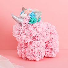 Load image into Gallery viewer, Rose Unicorn Eternal Flower Valentine&#39;s Day Christmas Gift Soap Flower Unicorn
