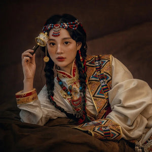 Tibetan style retro ethnic style forehead decoration exotic style forehead chain.headwear