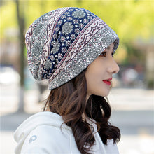 Load image into Gallery viewer, Pullover hat ethnic style bag head hat pile hat dual-purpose bib